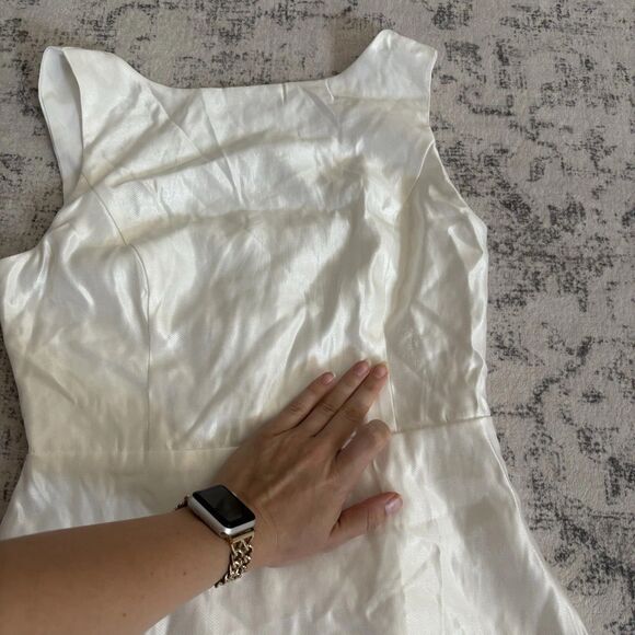 Lulus Sophisticated Selection White Sleeveless Backless Mini Dress Size Medium - Picture 9 of 11